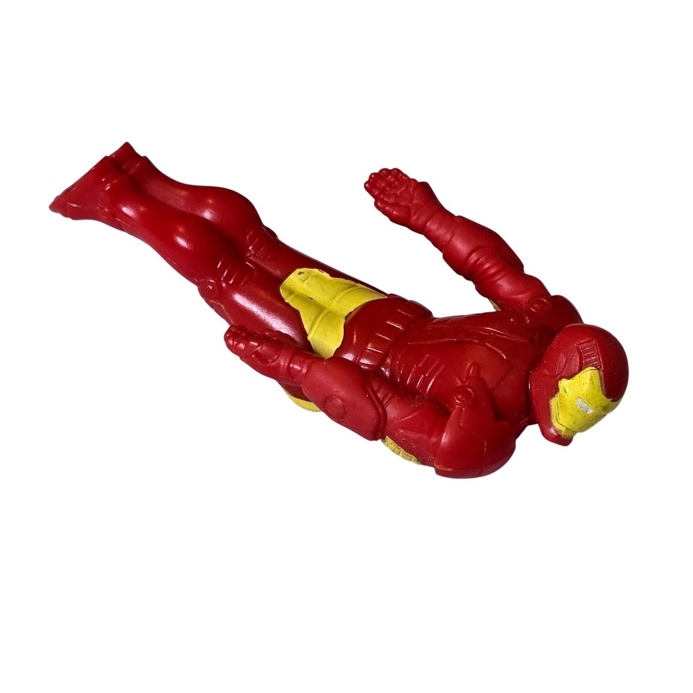 Marvel Iron Man 2 McDonalds 2010 Happy Meal Flying Action Figure Red Rolling